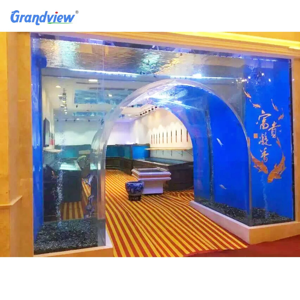 Grandview Acrylic Fish Tunnel Tank Betta Aquarium Home Decoration