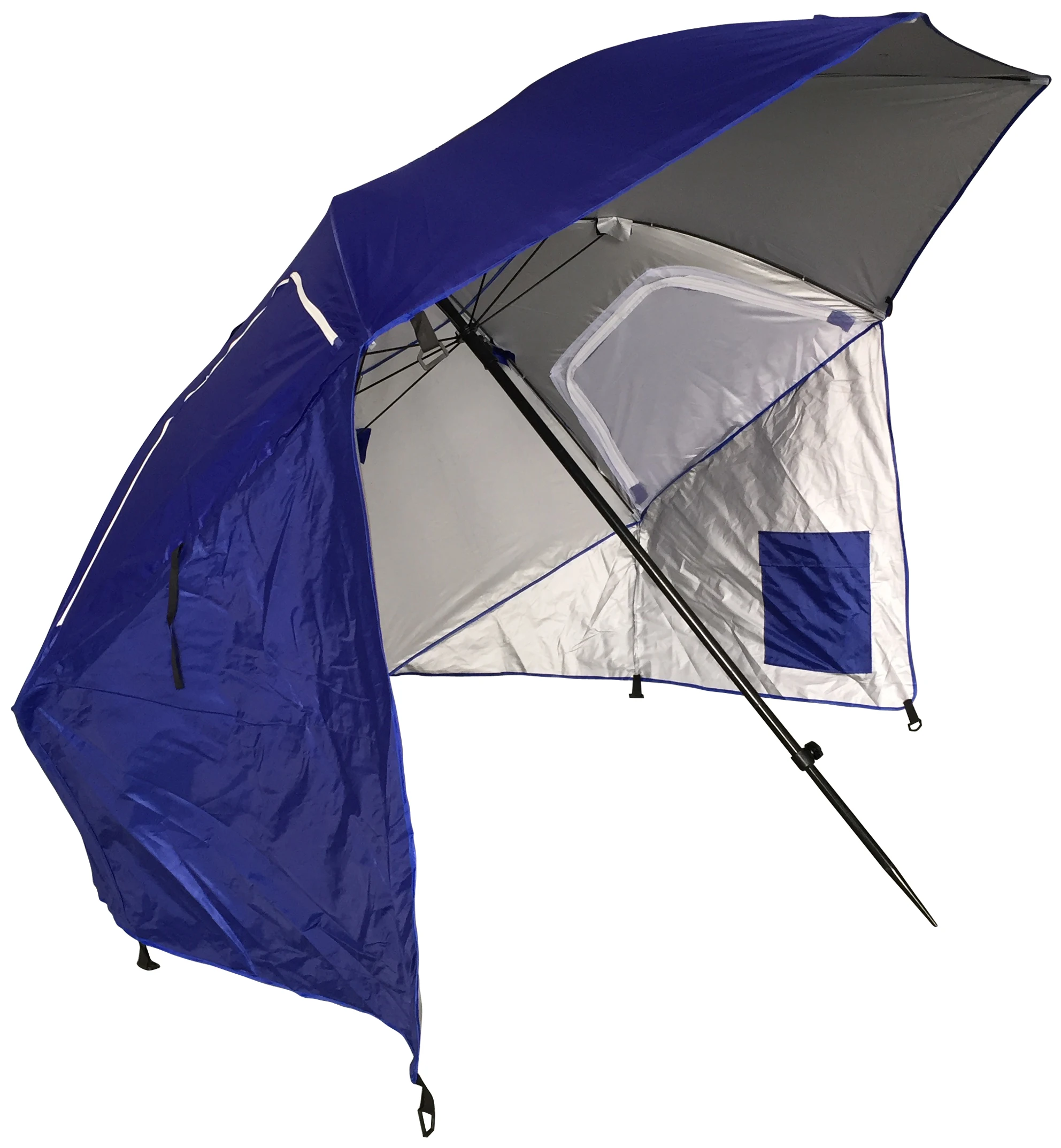 Sea Umbrella Beach Shelters Camping Large Sun Canopy Beach Umbrella with silver coating