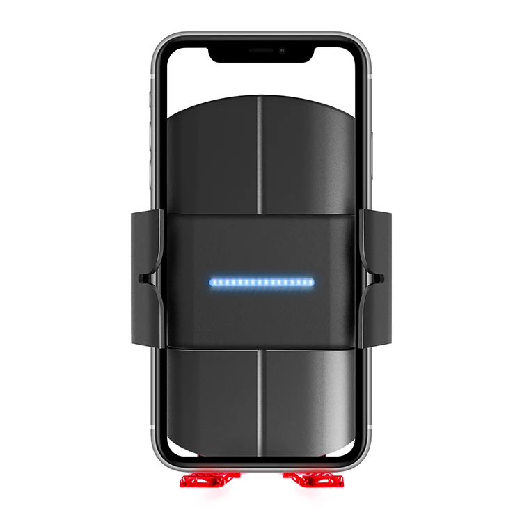 7.5W/10W /15W Wireless Charger Qi Car Phone Holder Large Capacitor LED Indicator Fast Wireless Charging With USB Interface