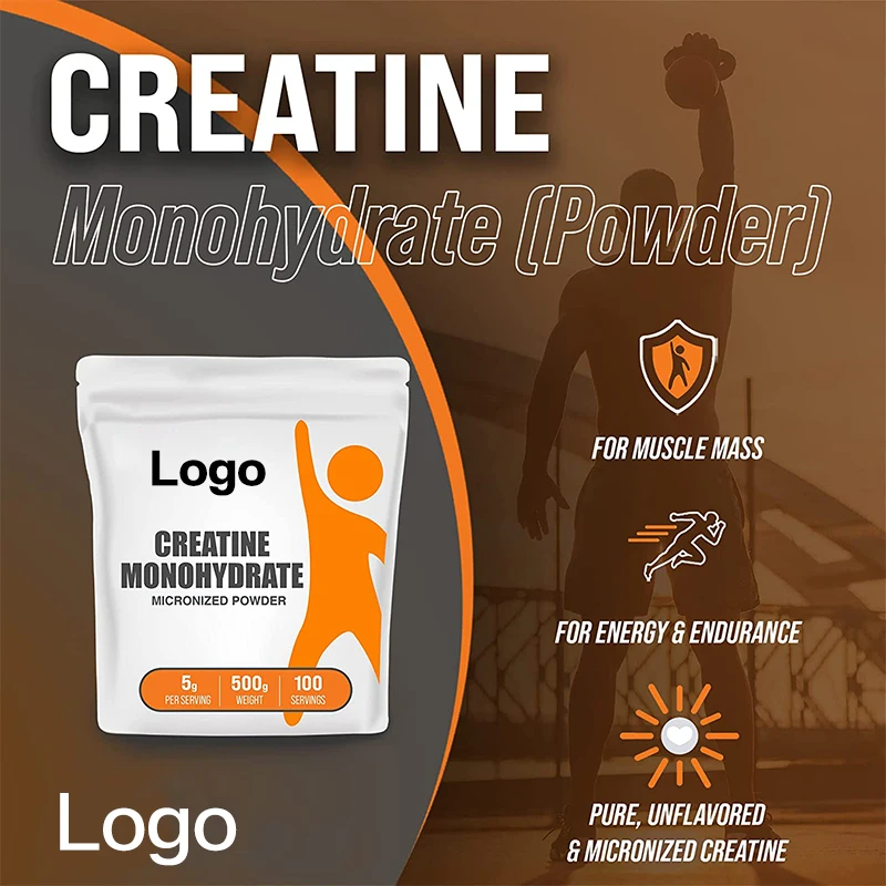 Private Label Wholesales Sport Nutrition Flavoured for Building Muscle Creatine Monohydrate Poudre 500g Micronized Powder