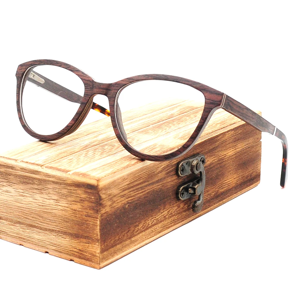 Factory direct veneer wooden blue light lenses glasses,recycled eco-friendly cheap manufacturer china spectacles frame