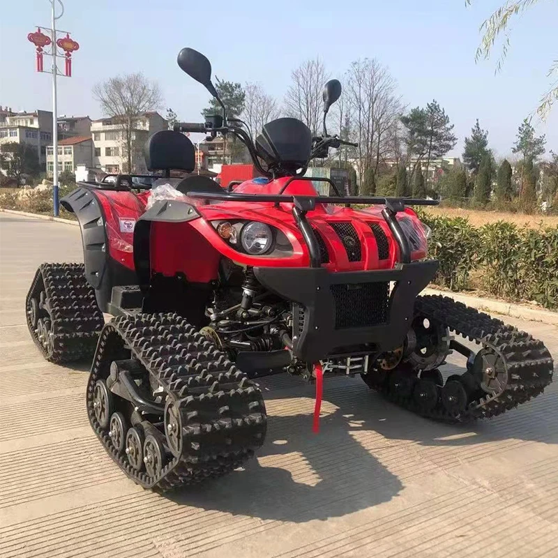 500CC Snow ATV 4X4 Quad with Tracks 4 Wheeler Snow Tracks