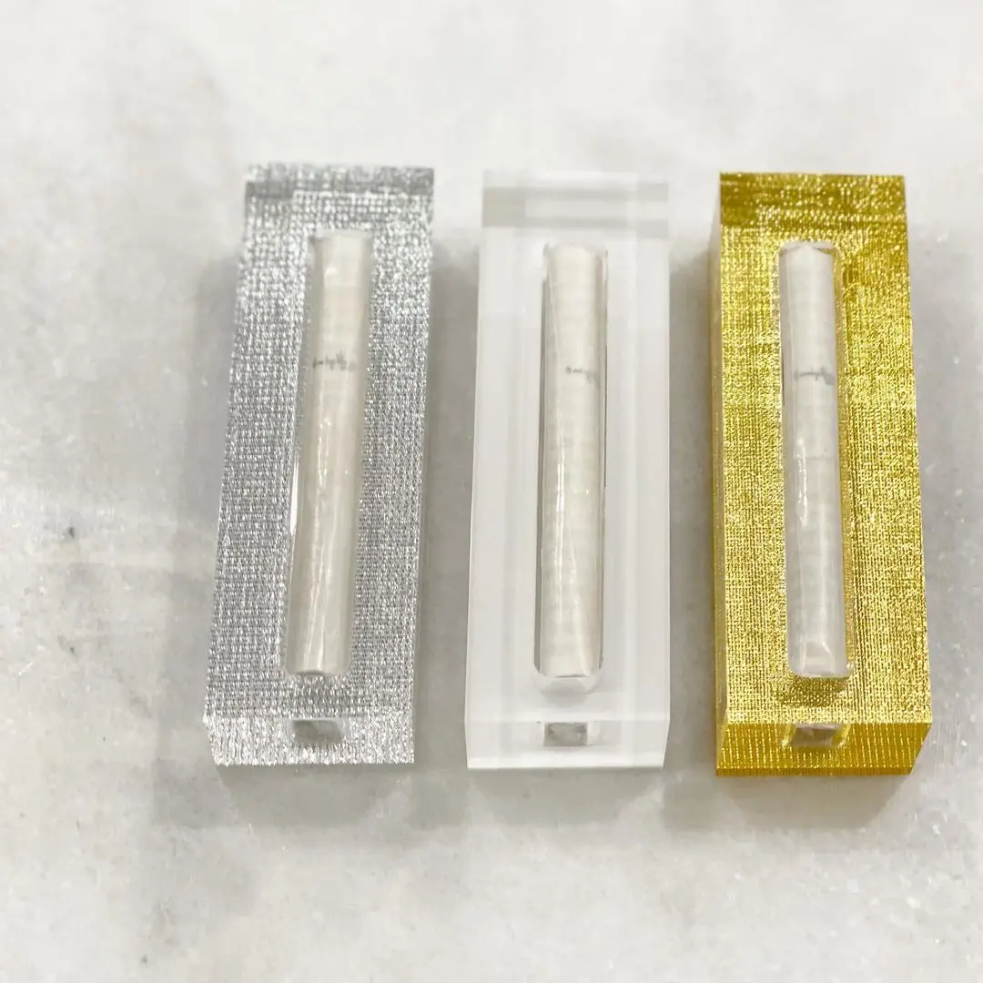 Multicolor Acrylic Judaica mezuzah case gift Factory Custom Jewish Lucite mezuzah Modern present Judaism scroll holder Waterdale