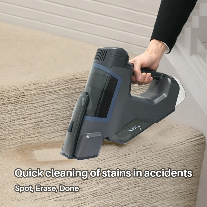 Cordless professional commercial sofa cleaning machines wet and dry spot portable carpet vacuum cleaner pet stain cleaner
