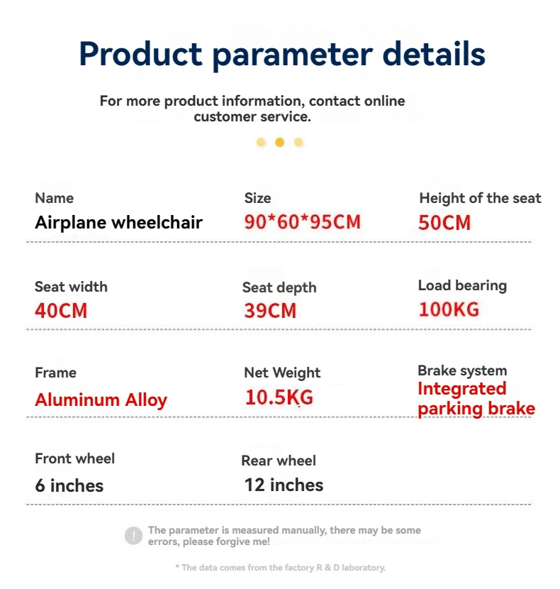 High Quality Foldable Wheelchair Flip-Up Armrest Portable Small Wheelchair Aluminum Alloy Wheelchair