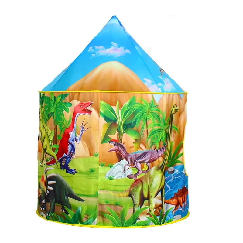 Детская палатка «Динозавр мир» для детей, игровой домик, детские игрушки, Игровая палатка для девочек и мальчиков, вигвам для детей