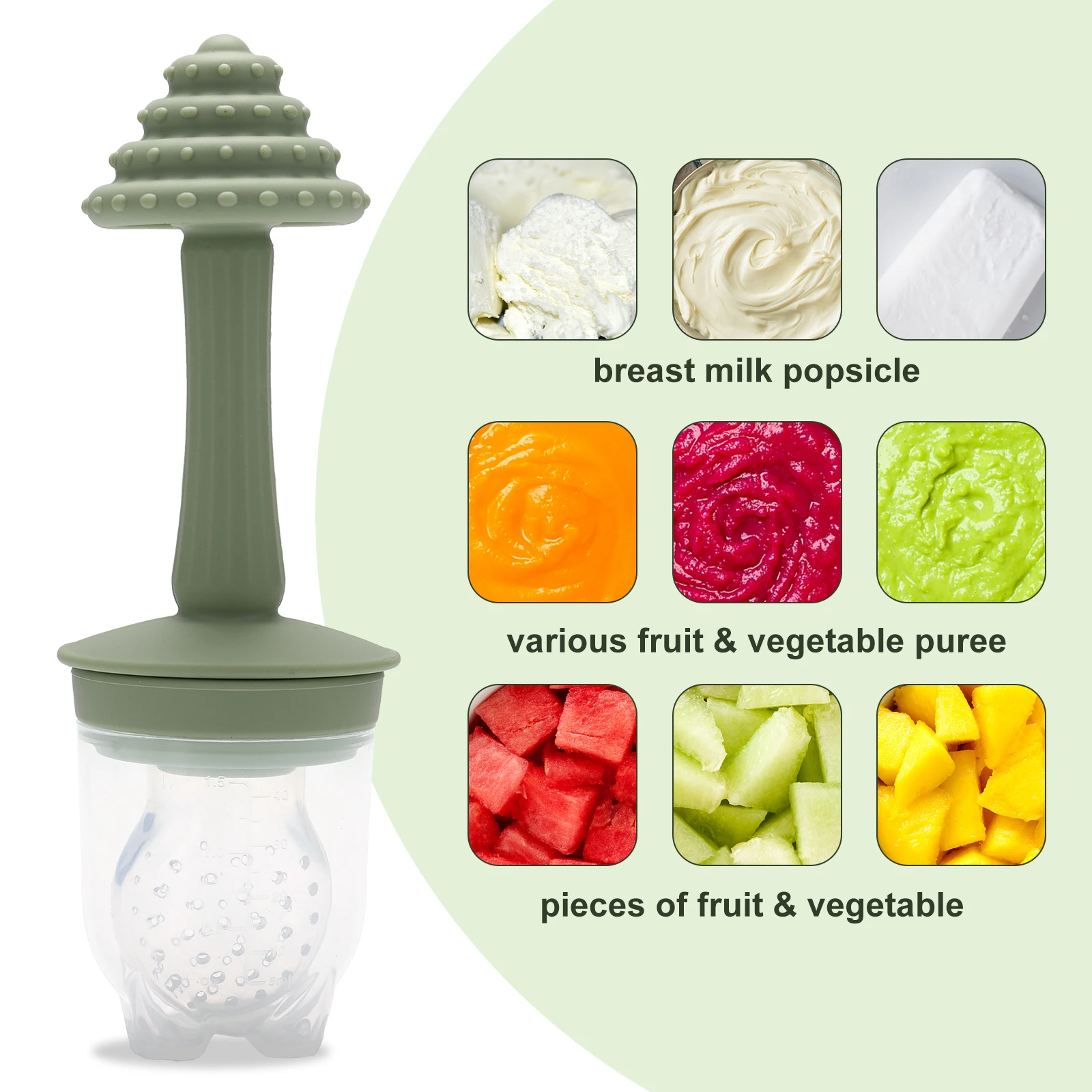 Silicone Fruit Teat Baby, Teething Ring Training Toy