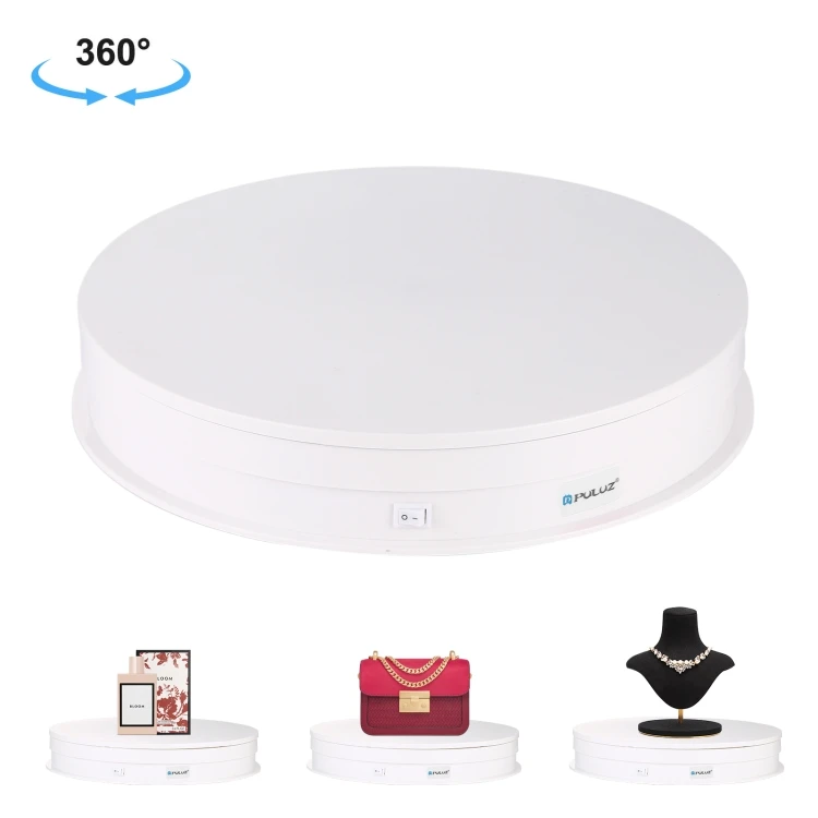 OEM Drop shipping spectacle turntable 360 display electric photography base with led for