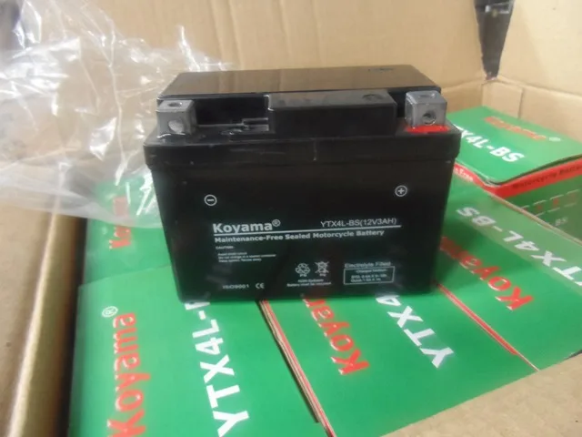 YTX4L-BS 12V 4Ah АКБ для мотоциклов в полоску спортивный батарея цены по прейскуранту