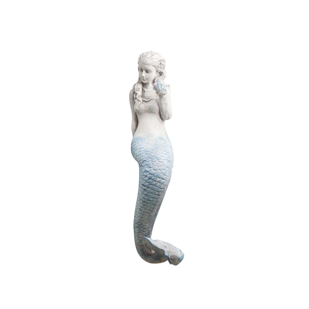 Ocean series Desktop ornaments 25 Inch Sitting Mermaid Resin Figurine
