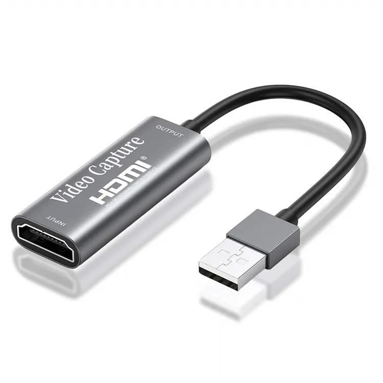 Карта захвата HDTV USB 2,0, карта захвата аудио и видео, USB к HDTV запись к DSLR видеокамере, Экшн-камера HD 4K 1080p, запись видео Audi