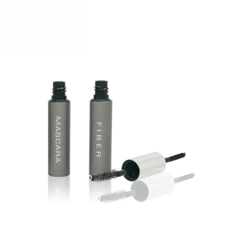 two in one 5ml*2  empty matte dark grey metal/aluminum mascara tube,mascara tube empty,empty mascara container