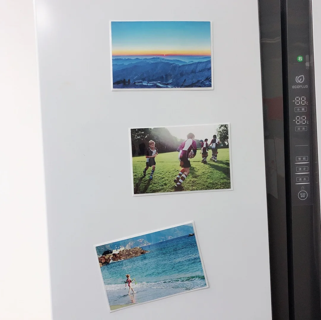 UCI Wholesale Removable Photo Frame New Design Reusable PVC Photo Card Holder Peel and Stick Photo Pocket With Custom