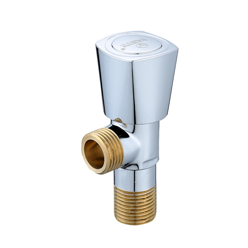 
Hot Sales Bathroom Kitchen Three-way Thread Bathroom 1/2 Brass Angle Cock Valve For Bathroom 