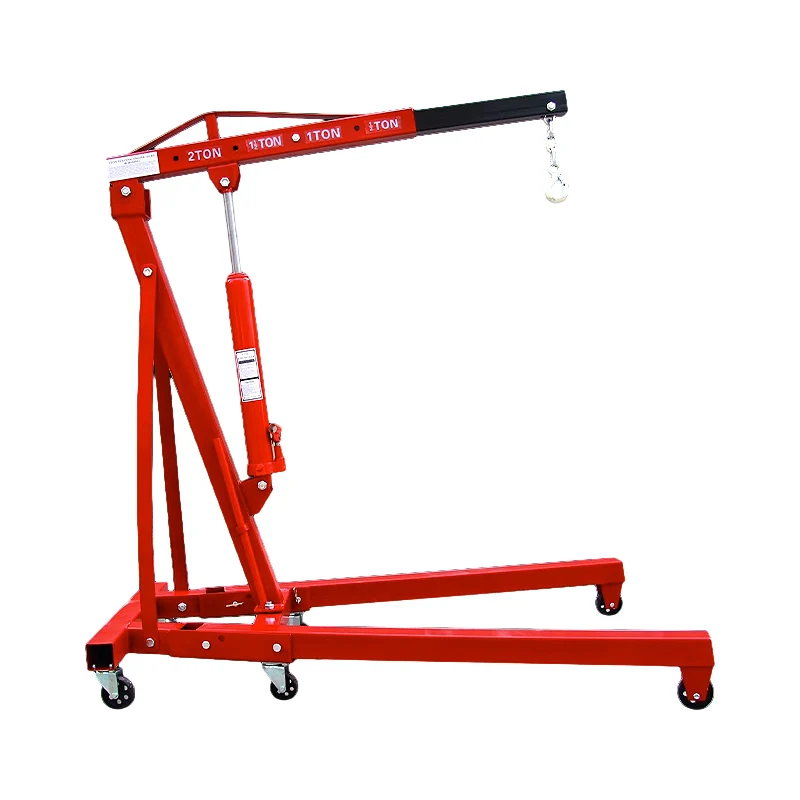 1 ton 2 ton Engine Crane Lifting Tools Car Shop Crane Portable Vehicle Engine Hoist