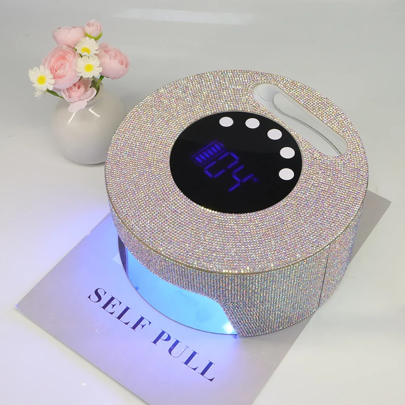 New 54W Rechargeable Uv Led Nail Lamp Cordless Direct Sales Reasonable Price Gel Polish Uv Light Diamond Nail Lamp
