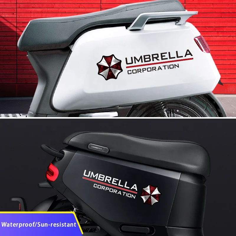 Customization Waterproof Car Exterior Decals Bumper Window Stickers Umbrella Corporation Stickers