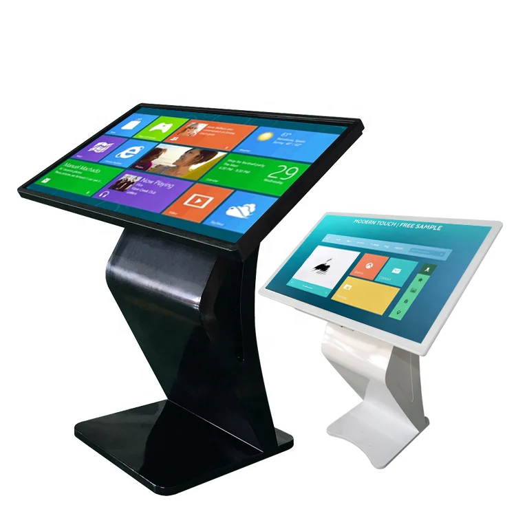 FVASEE Floor Stand Kiosk 32 43 55 Inch LCD HD Display Android Interactive Tablet Touch Screen Video Signage