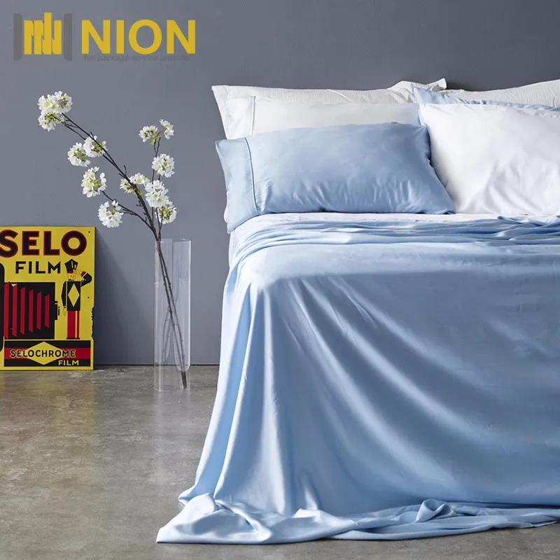 
Eucalyptus Origins 300TC Tencel Lyocell Certified Tag Bed Sheet with Full Package Service 