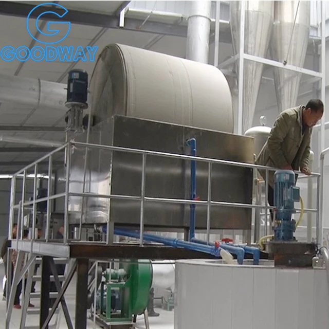 Starch Machine Potato / Cassava Starch Dewatering Rotary Drum Vacuum Filter
