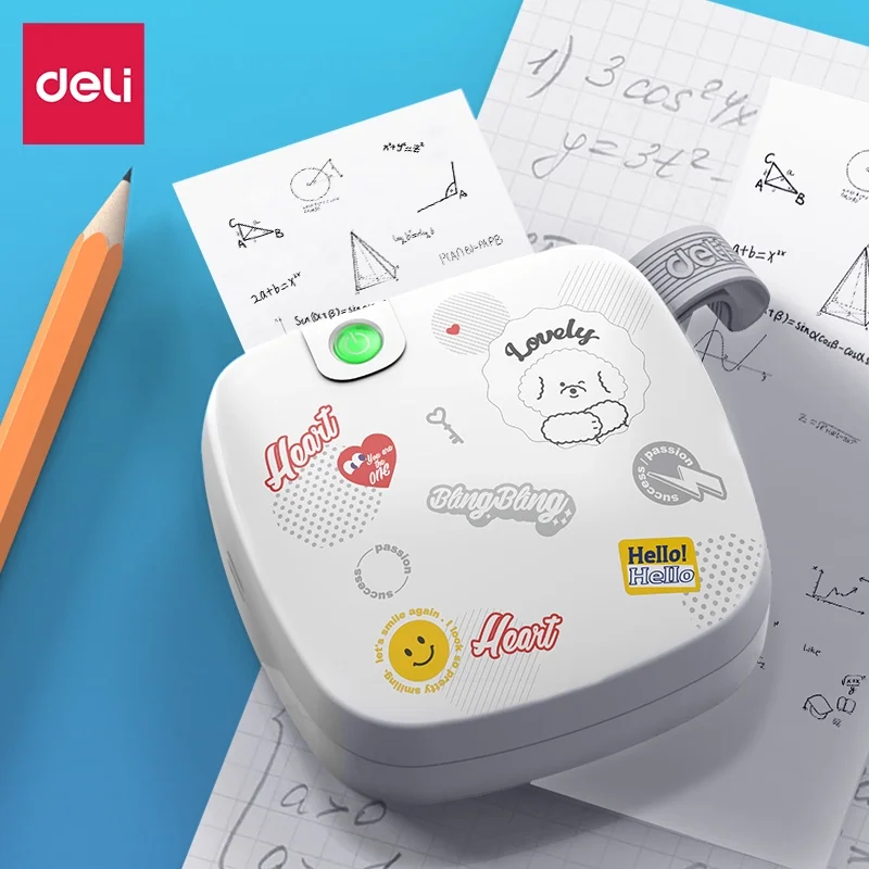 Deli ES501 Label Printer Small Handheld Portable Thermal Bluetooth Mini Name Price Price Tag Smart Label Machine for Home