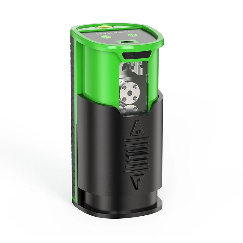 Portable Mini Small Laser Infrared Level Meter Green Light 2-line Cast Line Meter High-precision Level Meter Strong Light