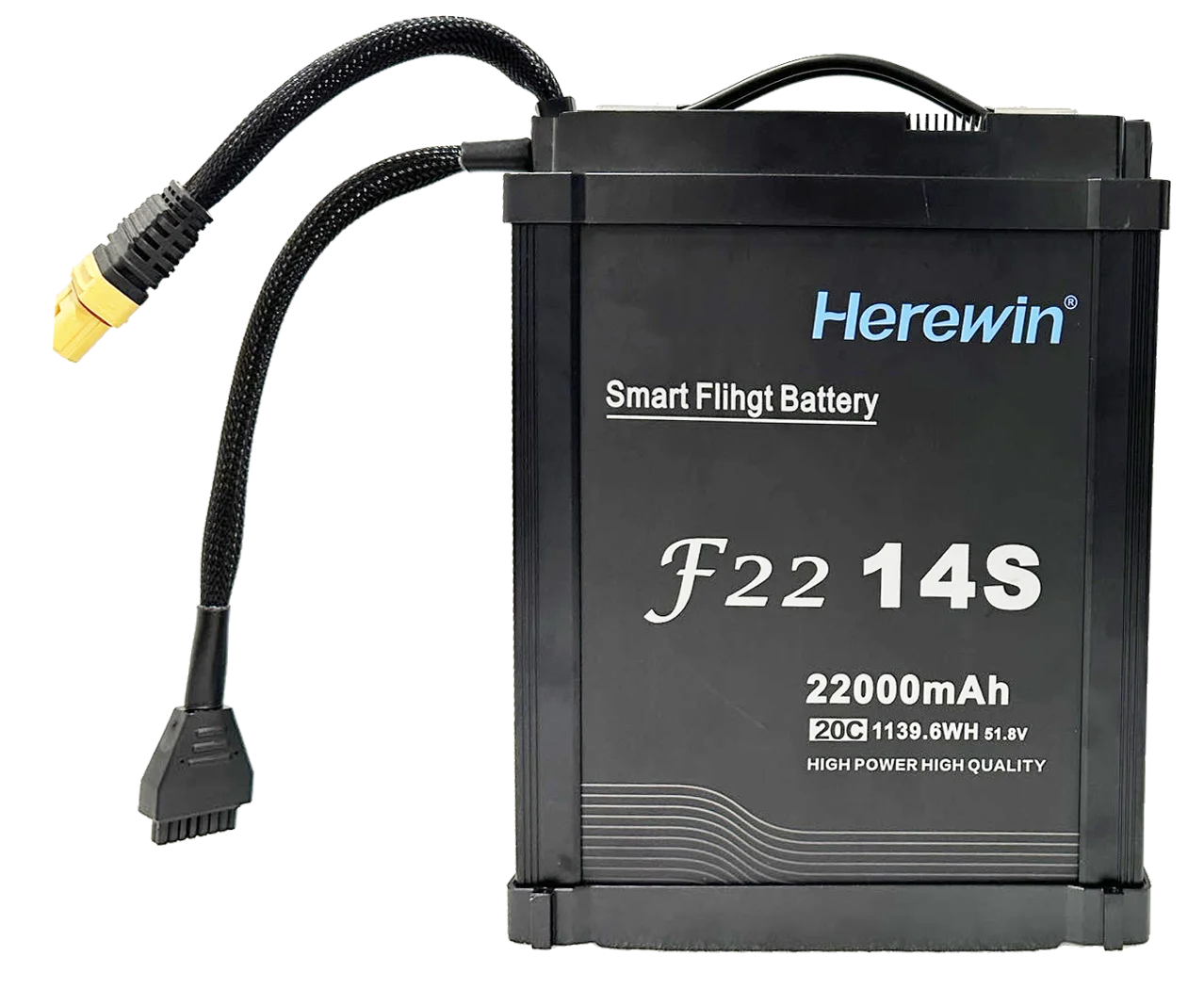 Smart Drone Battery 14S 51.8V 22000mAh with Plug Type for Agricultural Drone Sprayer 22Ah UAV Drone Battery For UAV