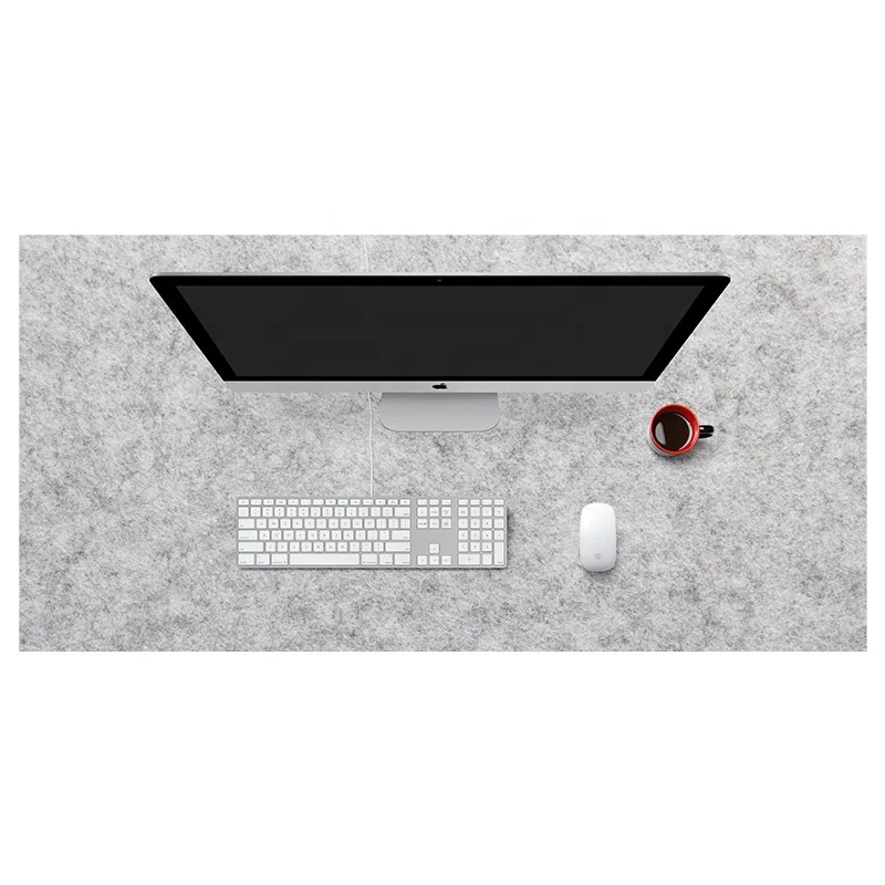Extended Non-Slip Desk Pad Protector Felt Mouse Pad Office Writing Mat