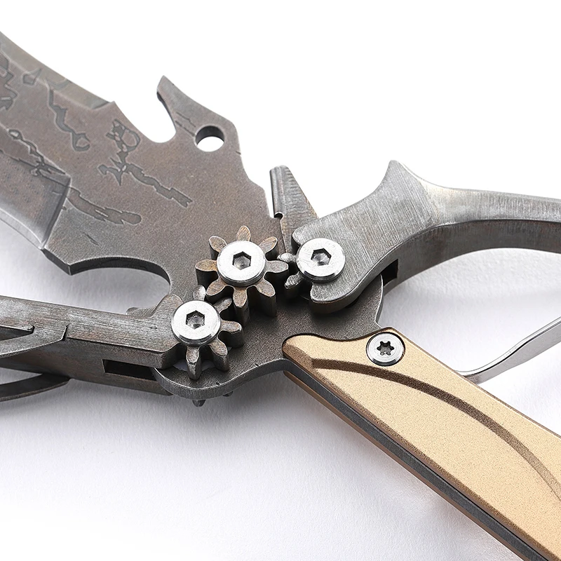 Outdoor multi-purpose 3Cr13 stainless steel straight knife Camping Survival tool Knife  multi-purpose scissors