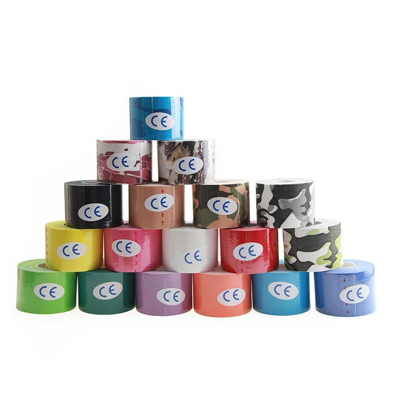  Wholesale Factory Price 5cm*5m Waterproof Sports Muscle KT Tape Kinesiology with Custom