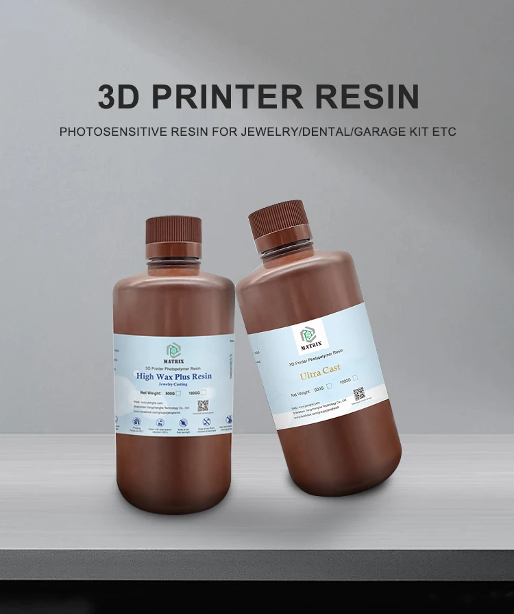 Смола жидкая высокоточная красная восковая низкополимерная DLP LCD 405nm UV 3D принтер смола