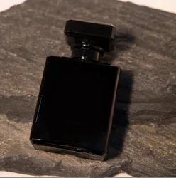 perfume glass bottle 30ml 50ml 100ml Empty perfume bottle Black  Luxury Rectangular perfume Spray Bottle