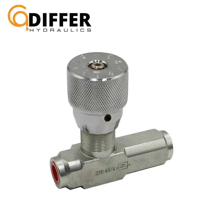 Hot sales STU Type Unidirectional hydraulic throttle check valve manual one-way flow control valve STU-G1/4