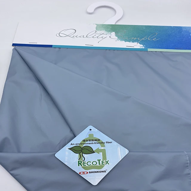 
Eco Friendly 50% Rpet Recycled Poly fabric 190T Taffeta Used For Lining 