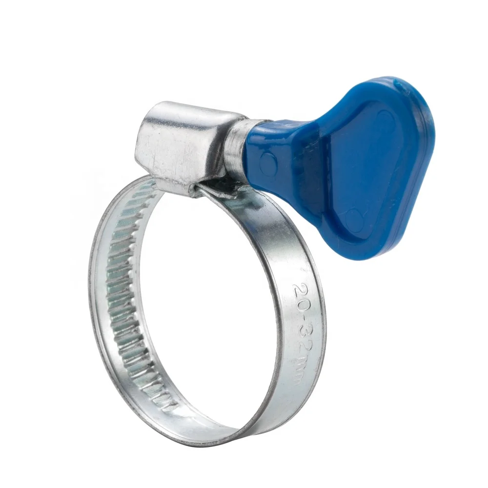 25mm Hydraulic Tubing Hose Clamps 9mm Width Tread Manual Hydraulic Pipe Clamp Small House Crazy Screw Clamp for hydraulic tube