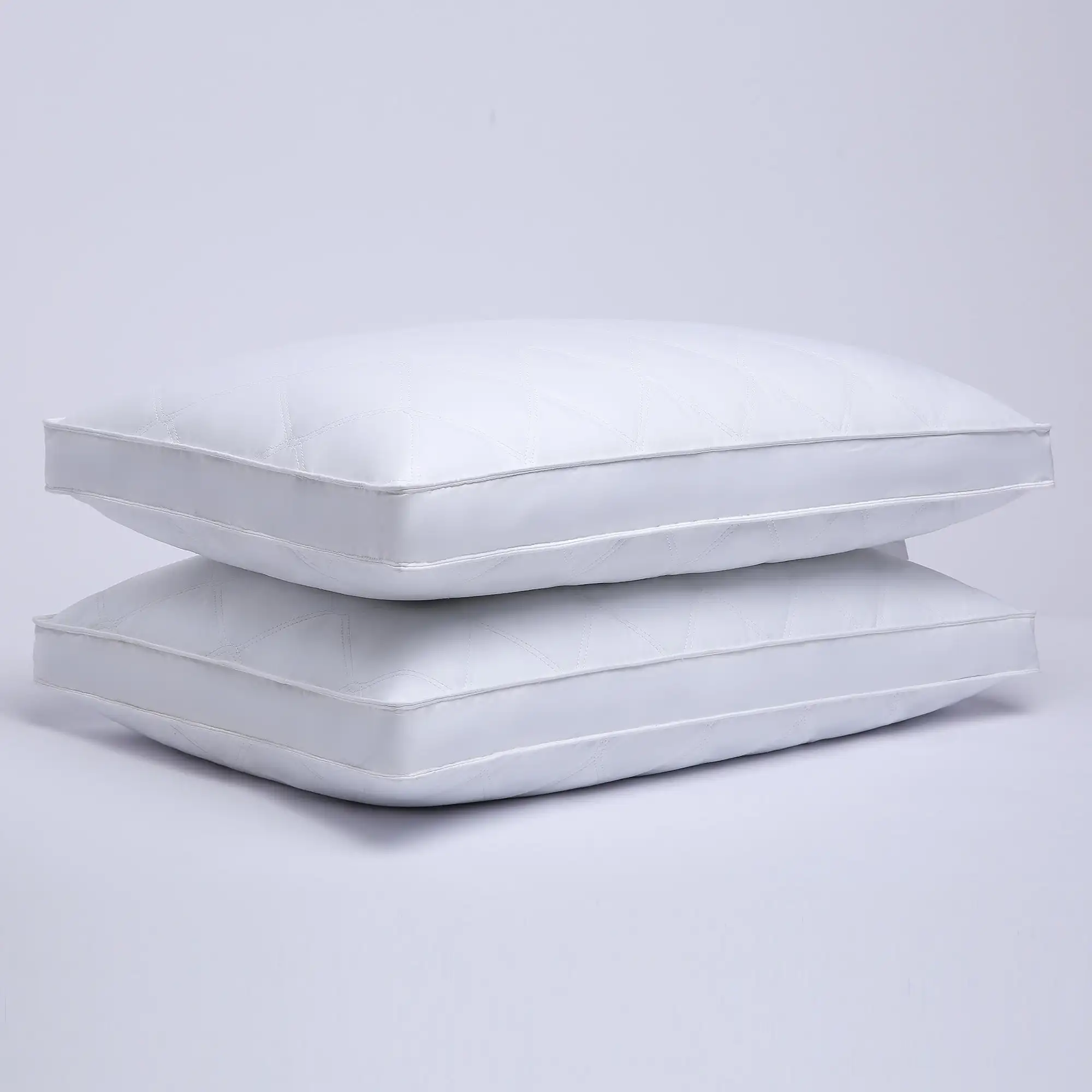 Luxury Hotel Home Comfortable Water Resistant Fluffy Silk Goose Duck Down Feather Pillow Sofa Throw Sleep Memory Foam Bed Pillow