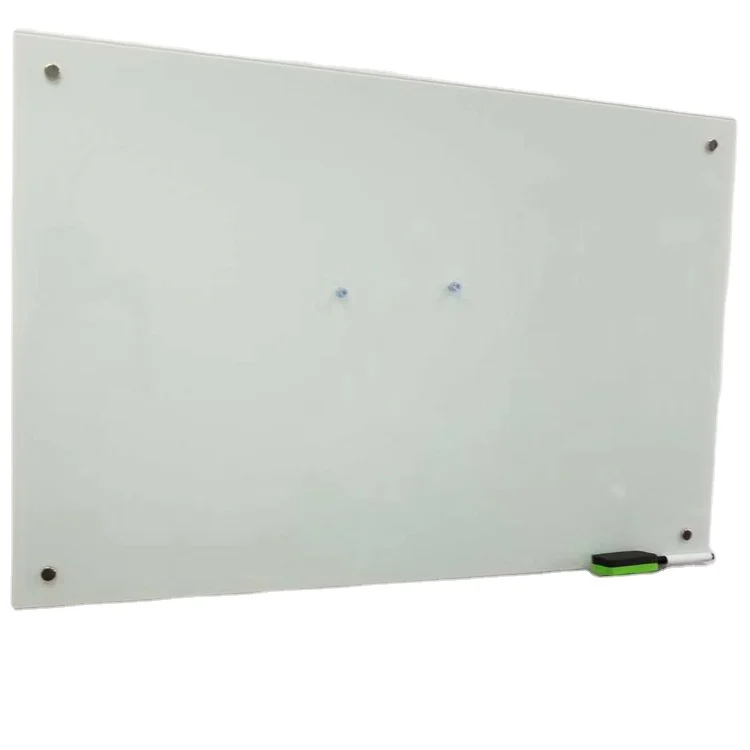 Custom Print Frameless Dry Erase Weekly Planner Board Magnetic Dry Erase Tempered Glass Whiteboard