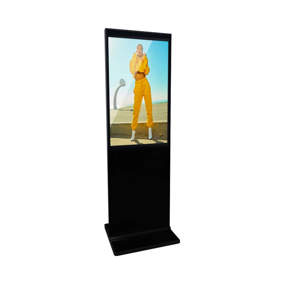 55 Inch Indoor Floor Stand Media Player Digital Signage And Display Advertising Player Lcd Indoor Display Touch Screen Ads