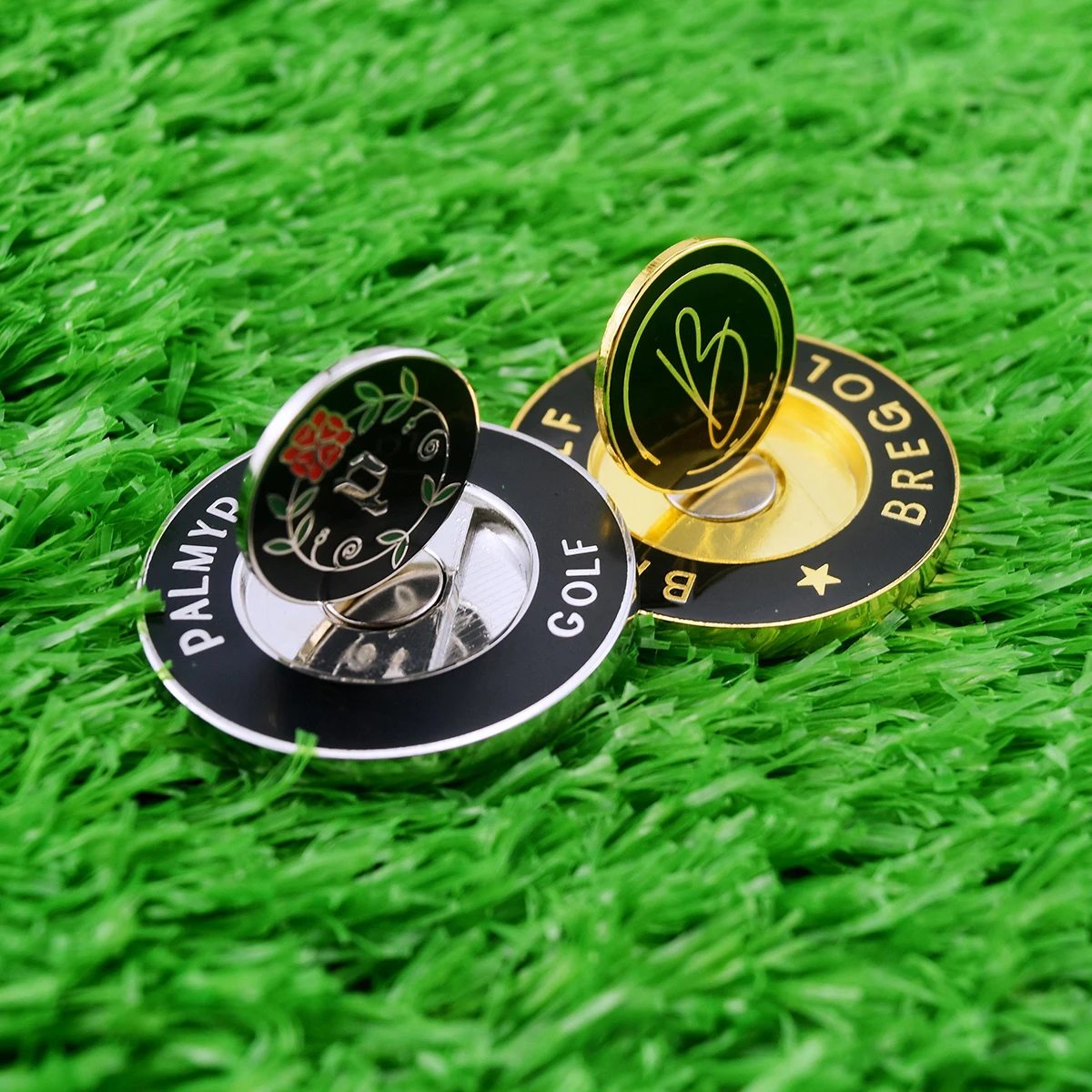 China Factory Wholesale customized golf ball marker removable golf chip with magnet