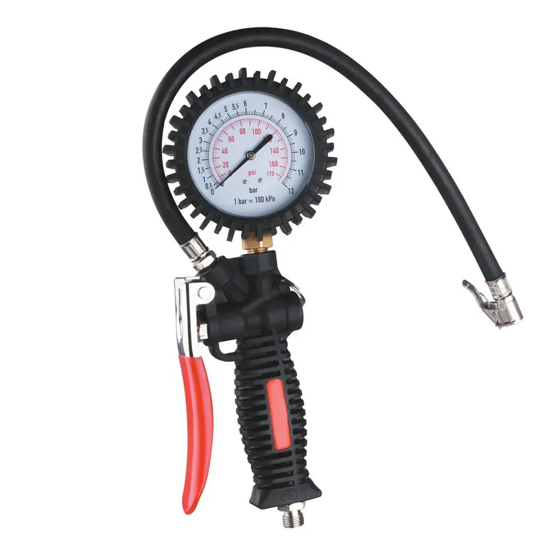 2022 lower price manufacturer Heavy-duty Analog Tire Inflator with Pressure Gauge inflatable gun car repair inflating
