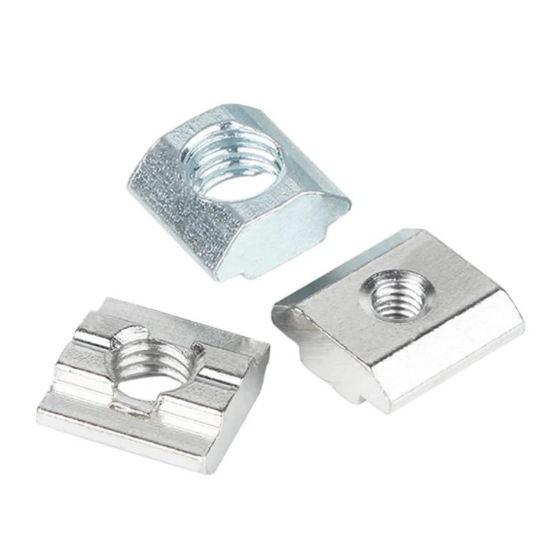 20 30 40 45 Series m3 m4 m5 m6 m8 aluminium slotted T nut zinc plated steel sliding nut