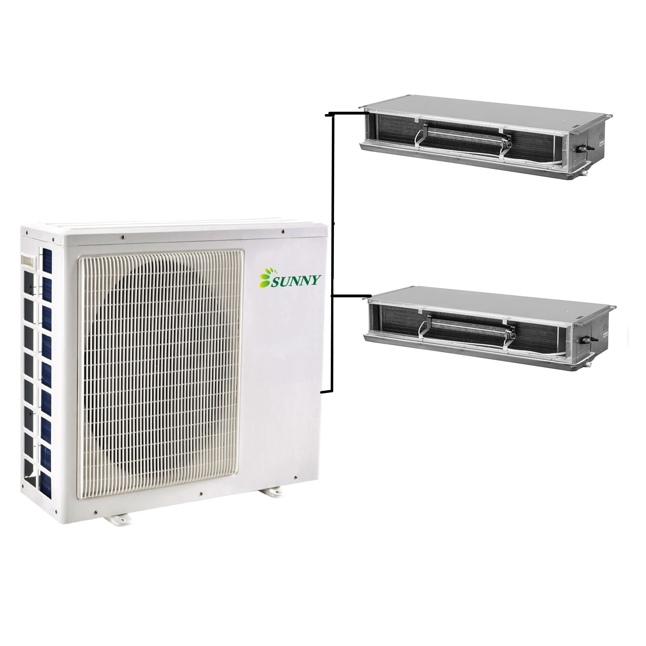  Производитель хорошего качества 36000btu multi split 100% Солнечная система кондиционирования воздуха один наружный с 3 комнатными