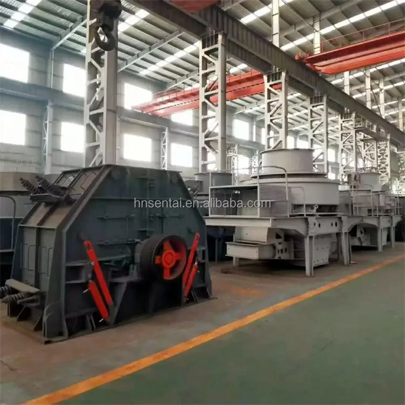Reversible hammer pebble ore sand crusher double rotor basalt coal gangue ore sand making machine production line