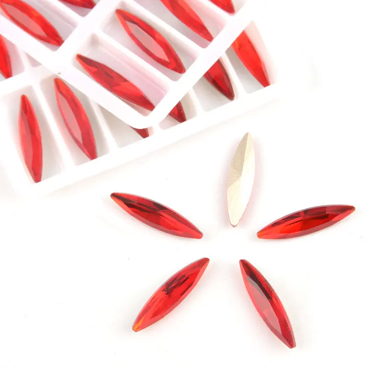 Бусины россыпью хрустальные стразы алмазные кристаллы 6*24 мм 9 5*35 и т. д. Navette