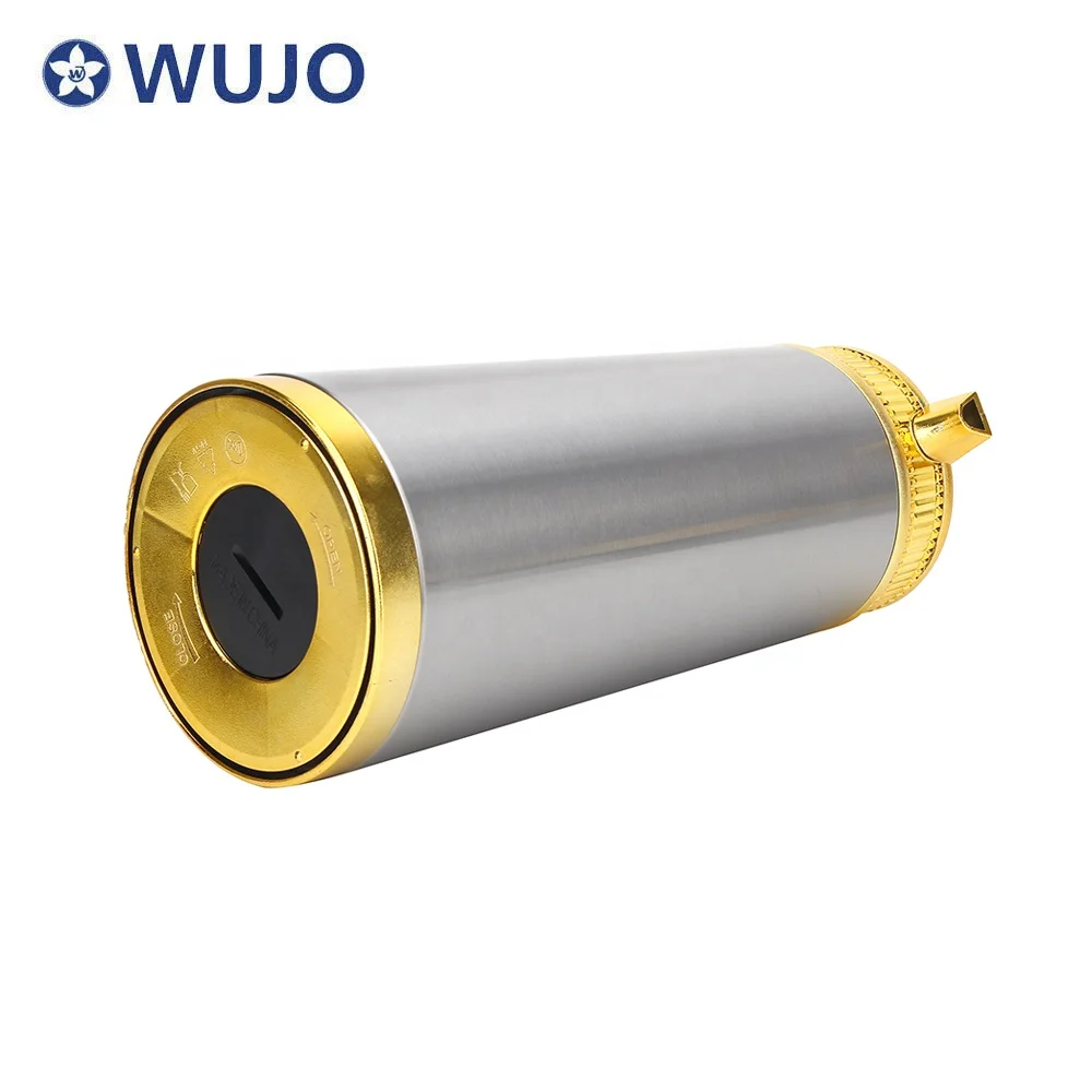 Роскошный кофейник WUJO Дубай саудовская Арабская серебряная Золотая Термокружка со стеклянной заправкой внутри
