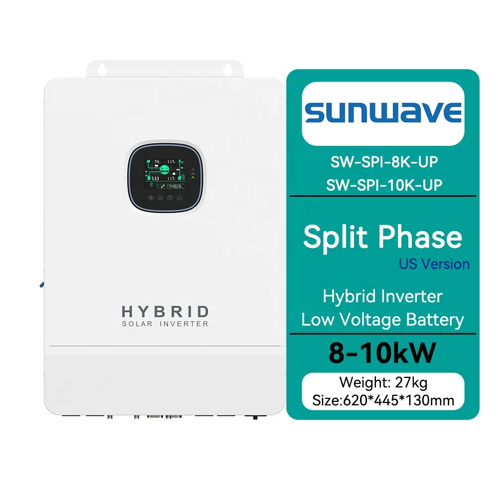 Sunwave USA Version 120Volt 240Volt Split Phase 48V 8000W 10kW 12kW Inverter Support Bypass With Parallel Function