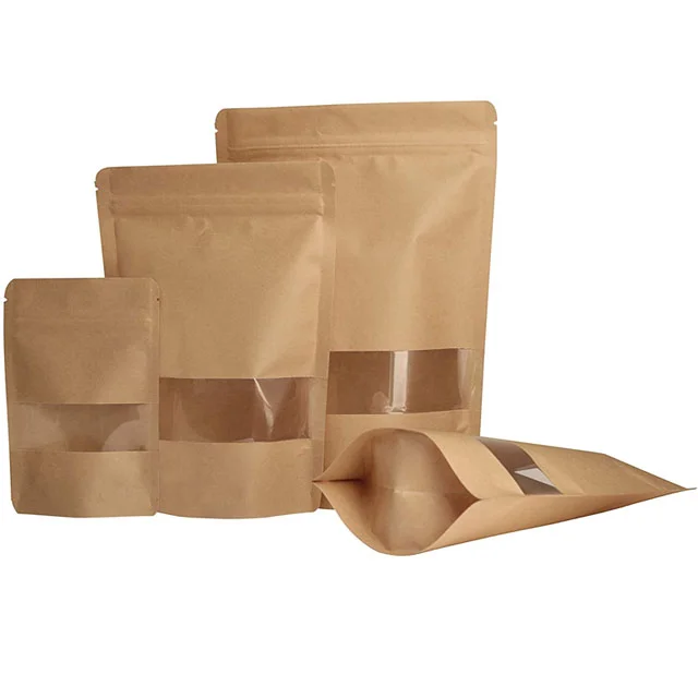 Ziplock Stand Up Bags with Matte Window Reusable white craft stand up pouch with window white standup pouch