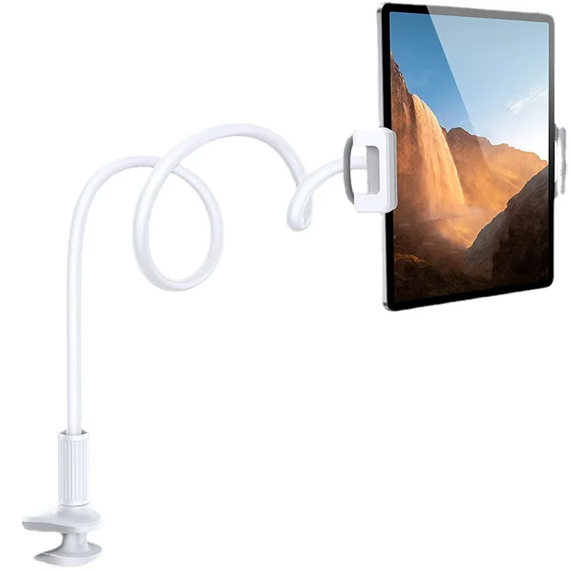 Phone Holder Bed Gooseneck Mount Cell Phone Clamp Clip for Desk Flexible Long Arm Lazy Bracket Overhead Tablet PC Stand