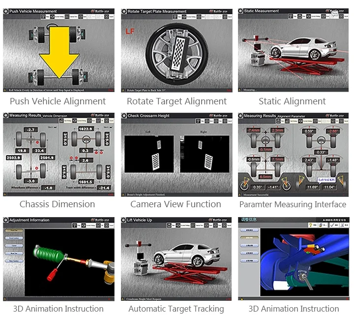Car specific equipment combination wheel alignment machine tire changer scissor lift wheel balancer combo  machine
