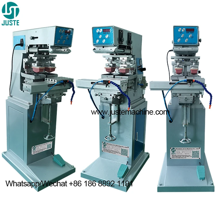 Two Color Pad Printer Automatic Pad Printing Machine For Stick Fabric Robot Round Bottle Dinning Table Mat Pad Silicone Syringle